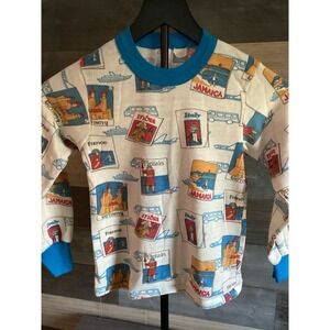 Vintage Carters Night Shirt Size 8years Old Long Sleeve Country Themed